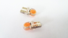 T10COB (12) Лампа светодиодная 12V W5W W2.1*9.5d COB Силикон малая Красная