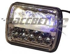 Светодиодная фара 45W (1шт.) ближ/дальн. с функцией ДХО(колодка Н4) LT-GZD-053/W