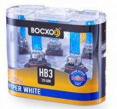 80903(C)HW-2BOX Автолампа HyperWhite HB3 5000K 60W 12V P20D BOCXOD (к-т 2шт.)