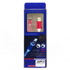 CDX 3in1-02R Магнитный кабель USB красный