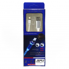 CDX 3in1-01W Магнитный кабель USB белый