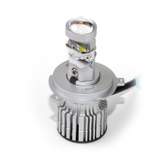 Светодиодные линзы MTF LIGHT серии MiniLENS PRO H4/H19, 12/24V, 35/55W, 6000K, 5500LM, 2шт.