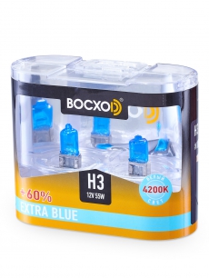 80513(C)EB-2BOX Автолампа ExtraBlue +60% H3 55W 12V PK22S BOCXOD (к-т 2шт.)