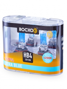 80904(C)EB-2BOX Автолампа ExtraBlue +60% HB4 51W 12V P22D BOCXOD (к-т 2шт.)