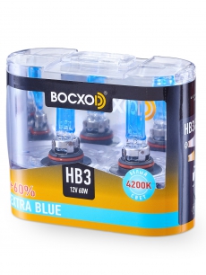 80903(C)EB-2BOX Автолампа ExtraBlue +60% HB3 60W 12V P20D BOCXOD (к-т 2шт.)
