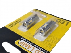 T10-10CREE/X0121 (12) Лампа светодиодная 12V W5W W2.1*9.5d 10-Cree с обманкой 5500K(блистер 2 шт)