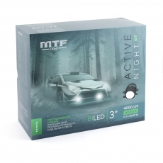 Светодиодные ПТФ линзы MTF Light серия ACTIVE NIGHT GT, 12В, птф/дал 35/40Вт, 5500К, TOYOTA, 2шт.