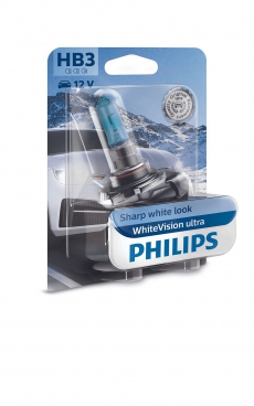 9005WVUB1 Лампа автомобильная HB3 12V- 65W (P20d) White Vision ultra блистер (1шт.) (Philips)
