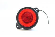 ФПГ-26 Красный светодиодный фонарь габаритный н/о круглый с кольцом 1LED (плоский рассеиватель)