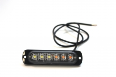 Габаритные фонари для грузовых авто, прицепов, спецтехники бело-желтый свет мигающий 12-24V (1 шт.)