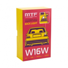 RL10W16W Светодиодная лампа MTF Light серия BACK LIGHT в фонарь заднего хода,12В,16Вт,5000К,W16W,шт