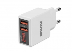 UNNK-4-2-02-FAST Сетевое зарядное устройство 2 USB белый WIIX