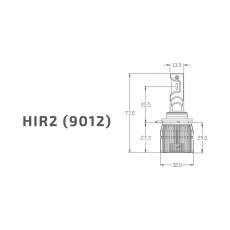 Светодиодные лампы MTF Light, серия All Seasons Led, HIR2(9012), 30W, 2500lm, 3000K, кулер, к-т