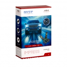 Светодиодные лампы MTF Light серия Impress HB4(9006), 12V, 21W, 2100lm, 6000K, размер штатной лампы, комплект