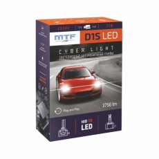 Светодиодные лампы MTF Light, серия CYBER LIGHT, D1S, 85V, 45W, 3750lm, 6000K, кулер, комплект.