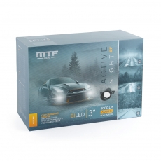 Светодиодные ПТФ линзы MTF Light серия ACTIVE NIGHT GT, 12В, птф/дал 35/40Вт, 5500К, NISSAN, 2шт.