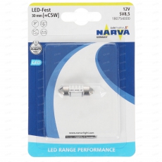 18075 Лампа автомобильная 30 мм 6000 К Fest LED (SV8.5) Range Perfomance LED (упаковка 1 шт.) NARVA