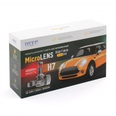 MC07K5 Светодиодные линзы MTF LIGHT серии MicroLENS H7/H18, 12/24V, 55W, 6000K, 4000LM, к-т.
