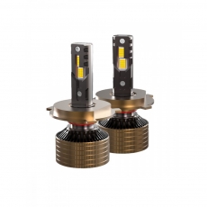 Комплект светодиодных ламп SVS H4/H19 серии MaxLight (4575CSP/6000Lm/6000K/12-24V/60W, кулер)