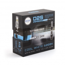 Светодиодные лампы MTF Light серия IMPRESS OEM LED D2S, 35W, 4750LM, 6000K, штатный размер, к-кт.