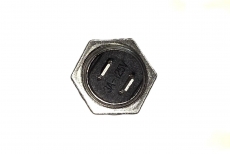 905517 Кнопка 220V 2А металл D=16.2 черная (2конт.) (ON)-OFF