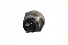 905517 Кнопка 220V 2А металл D=16.2 черная (2конт.) (ON)-OFF