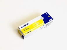 17057 Автолампа BAX2W с зеленым патроном (B8.3d) 12V NARVA/10/200