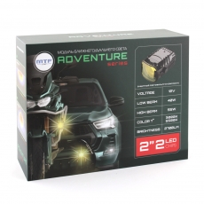 AM56K6 Светодиодные линзы MTF LIGHT серии ADVENTURE, 12-24V, 40W/55W, 3000K/5500K, 2700LM, квадратные, 2шт.