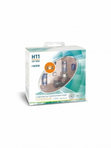 Галогенные лампы SVS серия Intensive+130% 24v H11 70W+W5W white, комплект 2шт.
