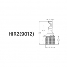 LANH2K6 Комплект светодиодных ламп HIR2(9012) серия Active Night 18W/1750LM/6000K MTF