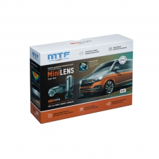 EVH4K5 Светодиодные линзы MTF LIGHT серии MINILENS H4, 12V,24/36W, 5500K, 4000lm, комплект.