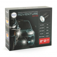 AM50K6 Светодиодные линзы MTF LIGHT серии ADVENTURE, 12-24V, 40W/55W, 5500K, 2700LM, круглые, 2шт.