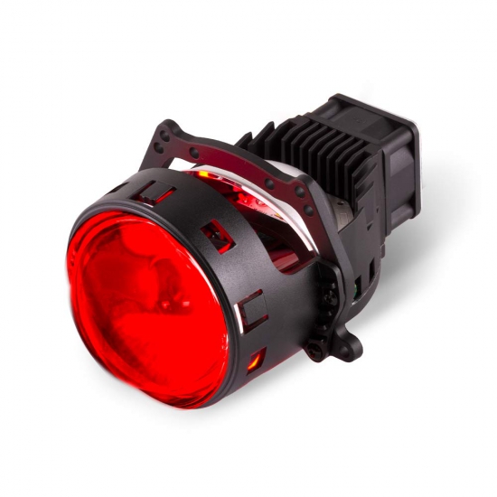 HL65K60RD Модули MTF Light линзованные Bi-LED серия WideBeam+Red Devil Eyes,12B,53 Вт,6000K,3,2 шт.