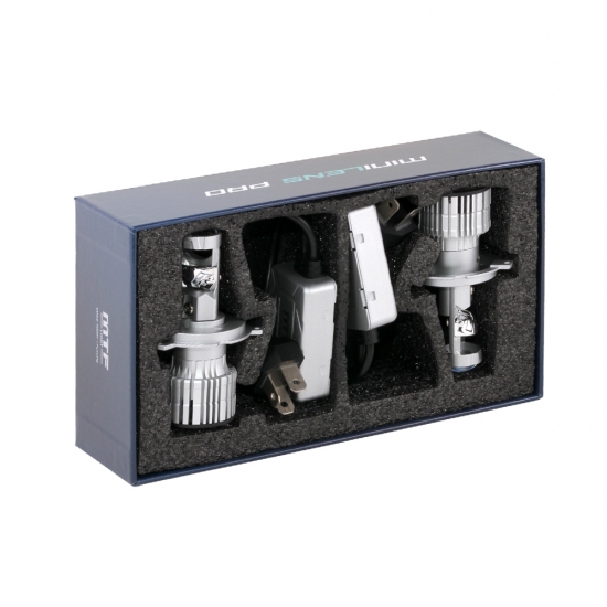 Светодиодные линзы MTF LIGHT серии MiniLENS PRO H4/H19, 12/24V, 35/55W, 6000K, 5500LM, 2шт.